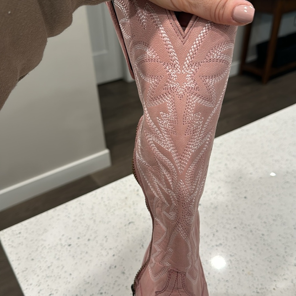 Lane blush pink cowboy boots - Picture 8 of 15